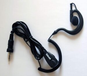 JD-30-VX7R - Micro-auricular con micro tipo solapa VOX-PTT para YAESU / ALINCO / STANDARD HORIZON.