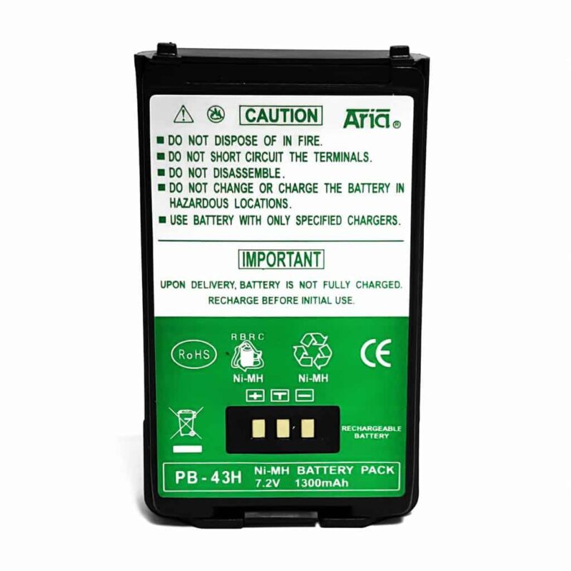 PB-43-H BATERÍA NIMH para KENWOOD TH-K2/K4, 7.2 V., 1300 mAh, Ni-Mh. - Imagen 4