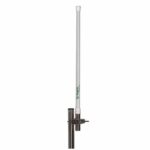 CVX-145 - Antena de base VHF, vertical, colineal, fibra de vidrio, para 140 - 155 MHz.