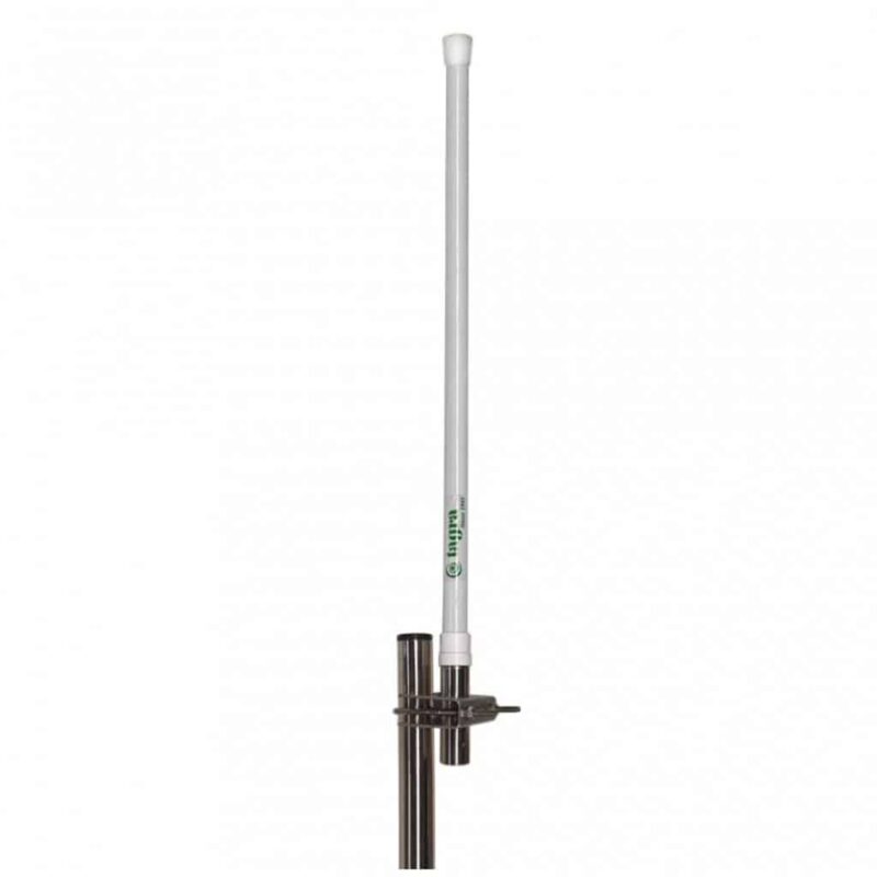 CVX-165 - Antena de base VHF, vertical, colineal, fibra de vidrio, para 160 - 176 MHz.