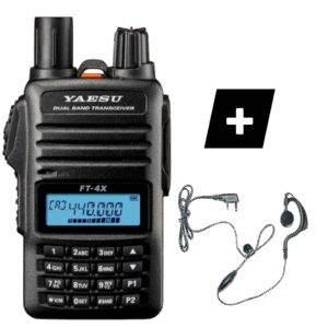 FT-4XE YAESU WALKI TALKI DOBLE BANDA VHF/UHF CON RADIO DE FM COMERCIAL
