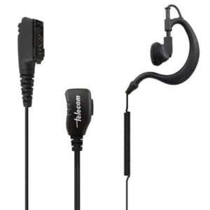 Micro-auricular ergonómico giratorio con micro tipo solapa, para Airbus TETRAPOL TPH900