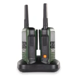 DYNASCAN F‑15 PAREJA WALKIES IP67 SUMERGIBLES PMR‑446 CON ACCESORIOS Y BOTÓN SOS