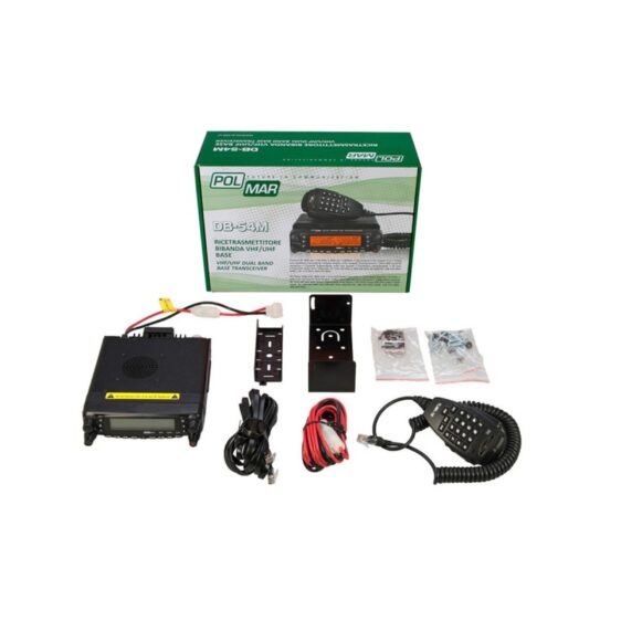 POLMAR DB‑54 EMISORA TRANSCEPTOR DOBLE BANDA VHF/UHF 144/430 MHZ CON 800 CANALES