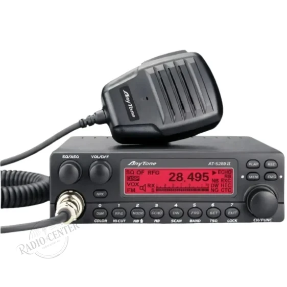 AT-5289 ANYTONE AT-5289 II – EMISORA MÓVIL DE 10 METROS (28-29.7 MHZ) ALTA POTENCIA AM/FM CON NRC