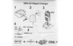 CARGADOR RÁPIDO YAESU SBH-22 PARA WALKIE-TALKIES FT-4V Y FT-4X