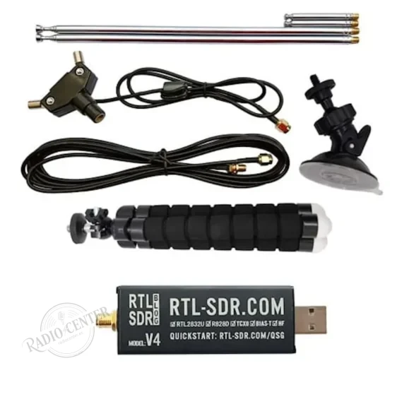 RTL-SDR Blog V4 R828D RTL2832U RTL-SDR Blog V4 R828D RTL2832U — Receptor SDR + Kit Antena Dipolo
