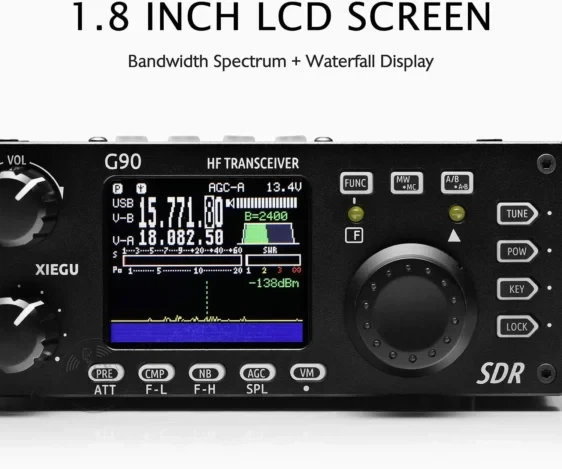 Xiegu G90 Transceptor HF  | SDR 20 W | 0,5 – 30 MHz | Acoplador Automático Integrado | Cabezal Desmontable