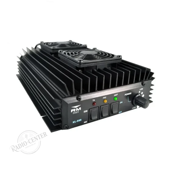 KL-505V-45° RM KL-505-V Amplificador Lineal HF 1.8-30 MHz 230W | AM/FM/SSB/CW | Preamplificador RX 26dB | 2 Ventiladores | 13.8V
