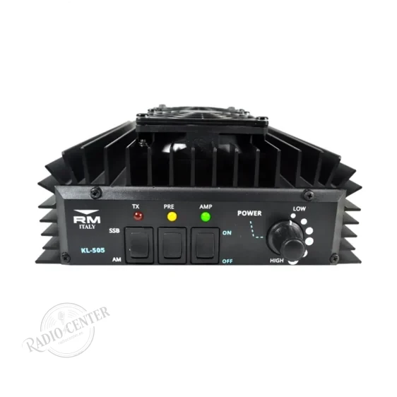 RM KL-505-V Amplificador Lineal HF 1.8-30 MHz 230W | AM/FM/SSB/CW | Preamplificador RX 26dB | 2 Ventiladores | 13.8V