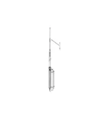 Max Optimizer Solarcon Antena Base 10-11 m | 5/8 Onda Fibra | 5000 W | 26-33,5 MHz | Omnidireccional | 7,3 m