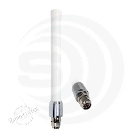 sco-868-4-nm SCO 868-4/NM Sirio Antena Base Omnidireccional 868 MHz | LoRa / ISM / SigFox | 4,3 dBi | Colineal Fibra | Conector N