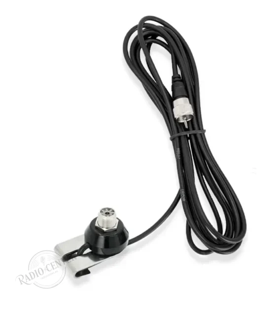RB-PLUS Komunica Soporte Maletero de Antena | Base PL | Acero Inoxidable | Cable RG-58 5m