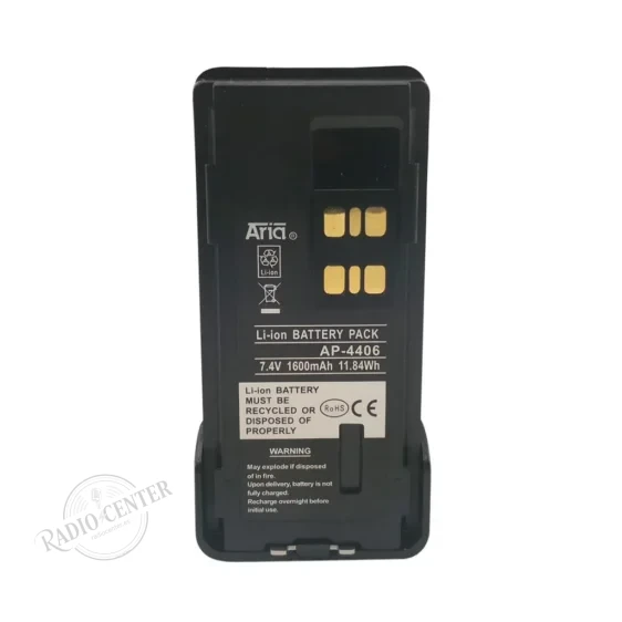 Batería AP-4406-LI para Motorola DP200, DP2400, DP2600 y DP4000 · 7,4 V 1.600 mAh Li-Ion