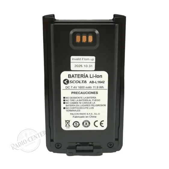 Batería Original BAT-RP-104/304 para Escolta RP-104 y RP-304 · 7,4 V 1.600 mAh Batería Original BAT-RP-104/304 para Escolta RP-104 y RP-304 · 7,4 V 1.600 mAh