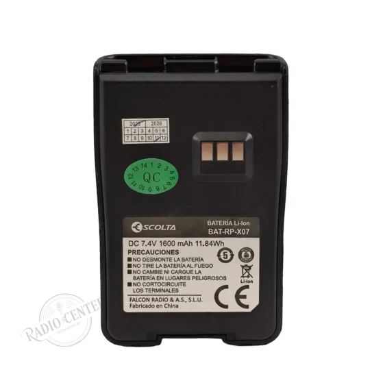 Batería Original BAT-RP-107-307 para Escolta KILO y TeCom IPX5, IPZ5 y IP3