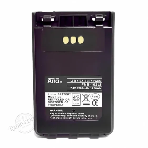 Batería FNB-102-LI para Yaesu VX-8, VX-8R, VX-8DR y VX-8DE · 7,4 V 2.000 mAh Li-Ion
