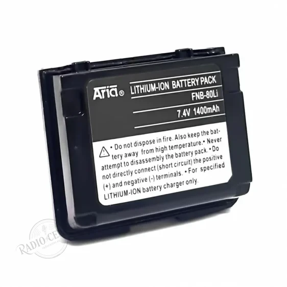 Batería FNB-80-LI para Yaesu VX-5, VX-5R, VX-5RS y VX-6 · 7,4 V 1.400 mAh Li-Ion Batería FNB-80-LI para Yaesu VX-5, VX-5R, VX-5RS y VX-6 · 7,4 V 1.400 mAh Li-Ion