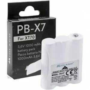 Batería Original PB-X7 para Midland XT70 y XT74 · 3,6 V 1.000 mAh