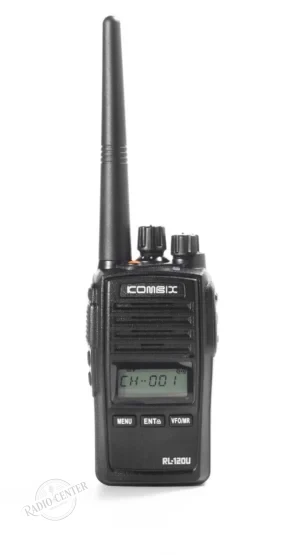 Kombix RL-120U — Walkie UHF Profesional para Caza | 400-470 MHz | IP67 Sumergible | Botón SOS