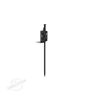 PICK-1 Komunica — Piqueta de Tierra para Antenas HF Portátiles | Acero al Carbono | Soporte en L Inoxidable | 39,5 cm