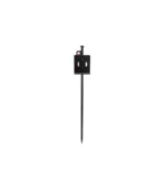 PICK-1 Komunica — Piqueta de Tierra para Antenas HF Portátiles | Acero al Carbono | Soporte en L Inoxidable | 39,5 cm