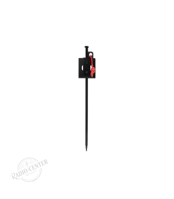 PICK-1 Komunica — Piqueta de Tierra para Antenas HF Portátiles | Acero al Carbono | Soporte en L Inoxidable | 39,5 cm