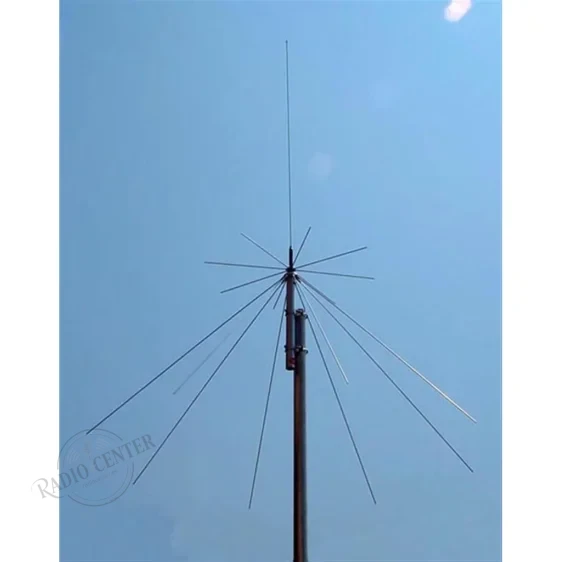 Antena discono D-Original DX-D130 instalada en mástil